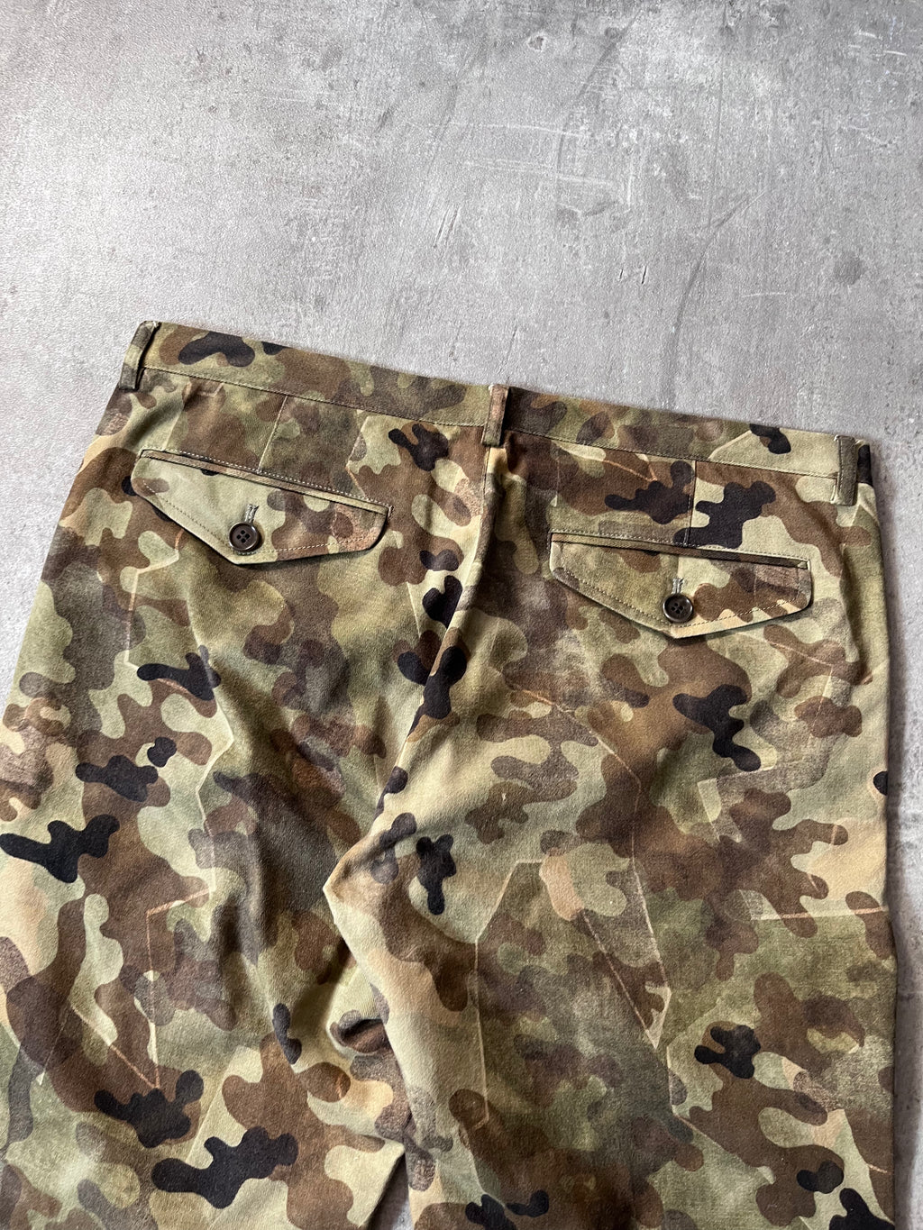 S/S 2013 Dries Van Noten Camouflage Camo Pants Green Men - 34