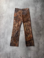 2000s Roberto Cavalli Velvet Pants Brown Women - M