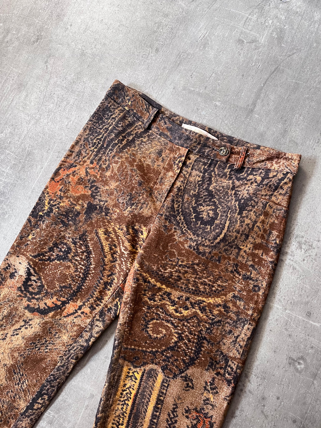 2000s Roberto Cavalli Velvet Pants Brown Women - M