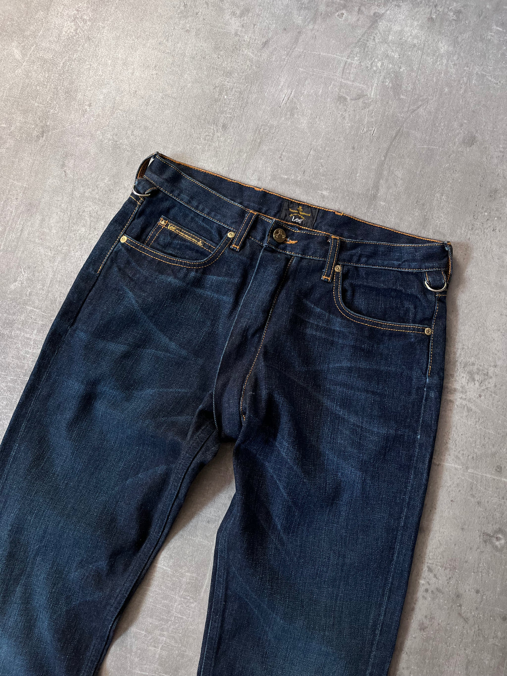 Vivienne Westwood x Lee Zippered Crotch Jeans Pants Navy Men - 30/34