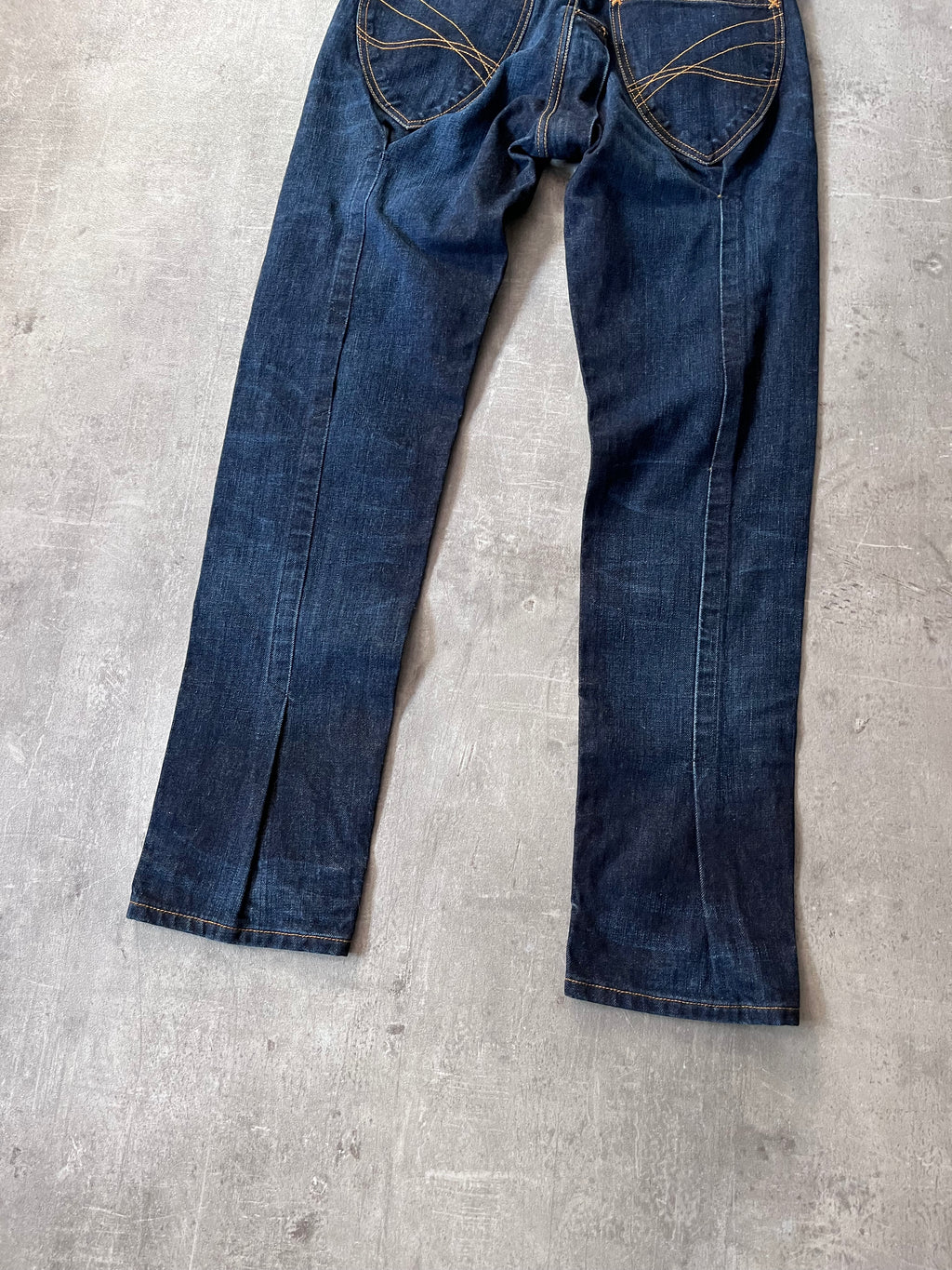 Vivienne Westwood x Lee Zippered Crotch Jeans Pants Navy Men - 30/34