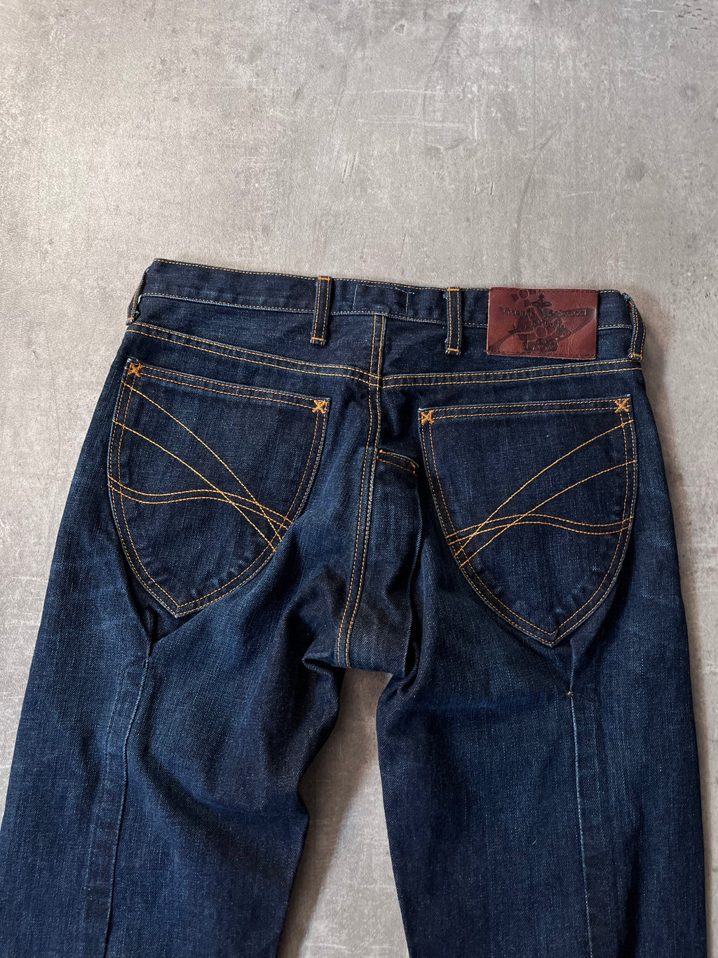 Vivienne Westwood x Lee Zippered Crotch Jeans Pants Navy Men - 30/34