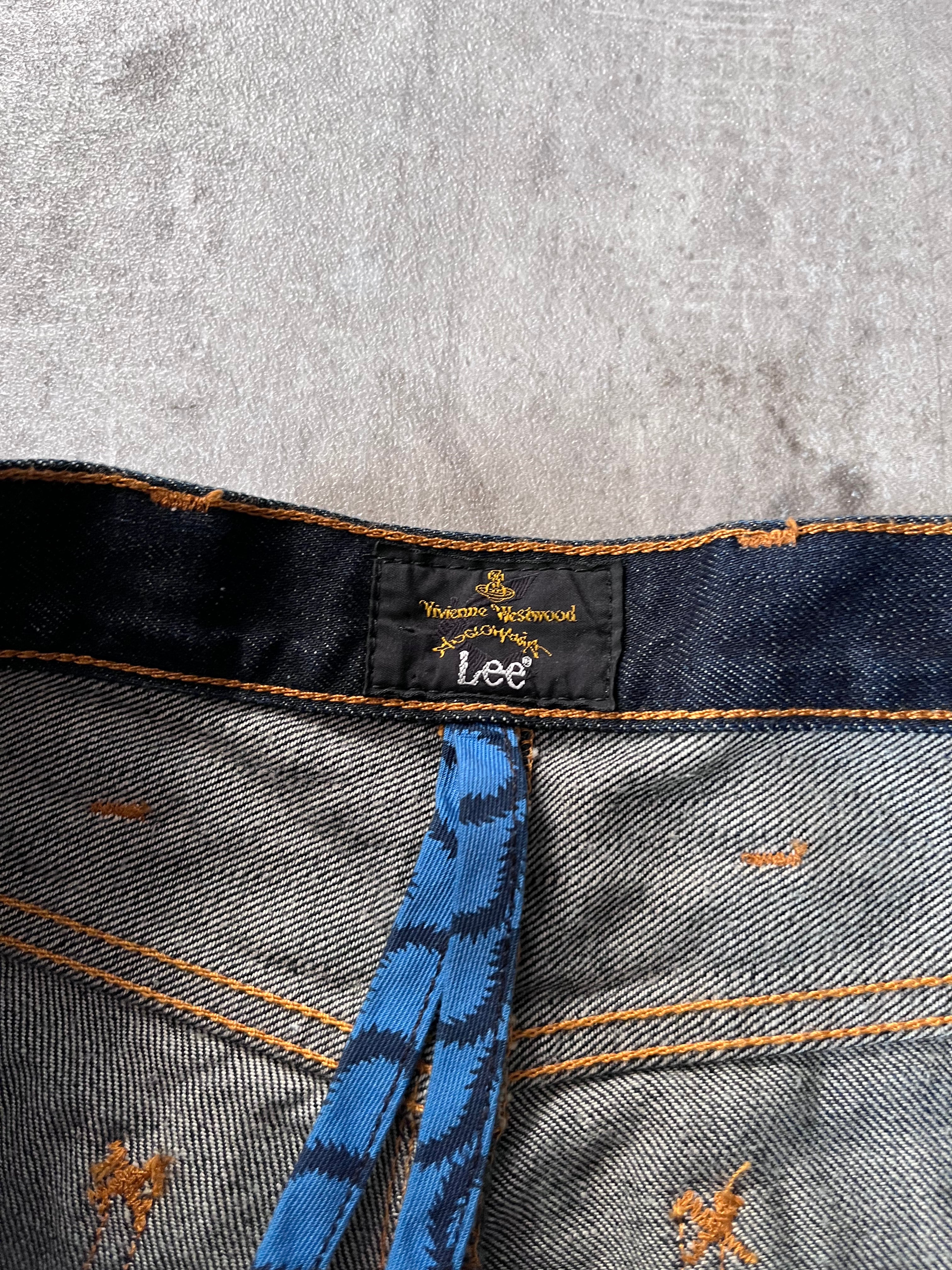 Vivienne Westwood x Lee Zippered Crotch Jeans Pants Navy Men - 30/34