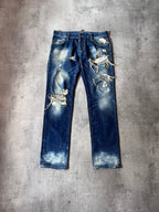 S/S 2010 Dsquared2 Distressed Jeans Pants Navy Men - 34