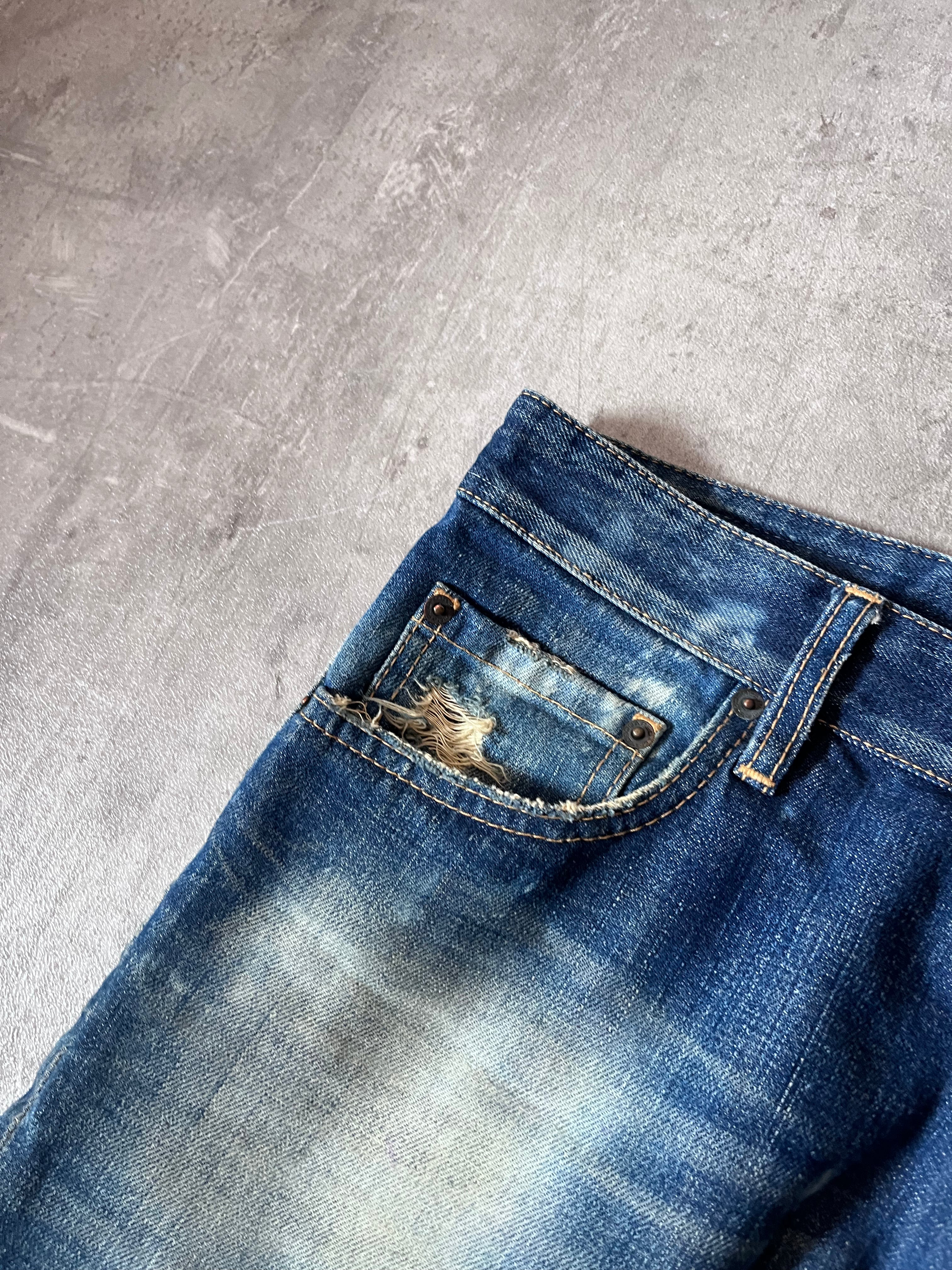 S/S 2010 Dsquared2 Distressed Jeans Pants Navy Men - 34