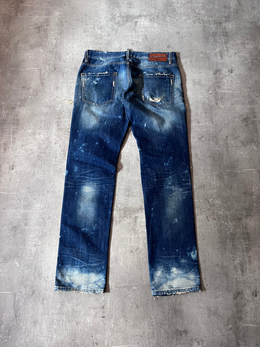 S/S 2010 Dsquared2 Distressed Jeans Pants Navy Men - 34