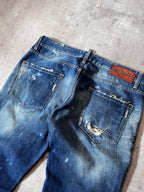 S/S 2010 Dsquared2 Distressed Jeans Pants Navy Men - 34