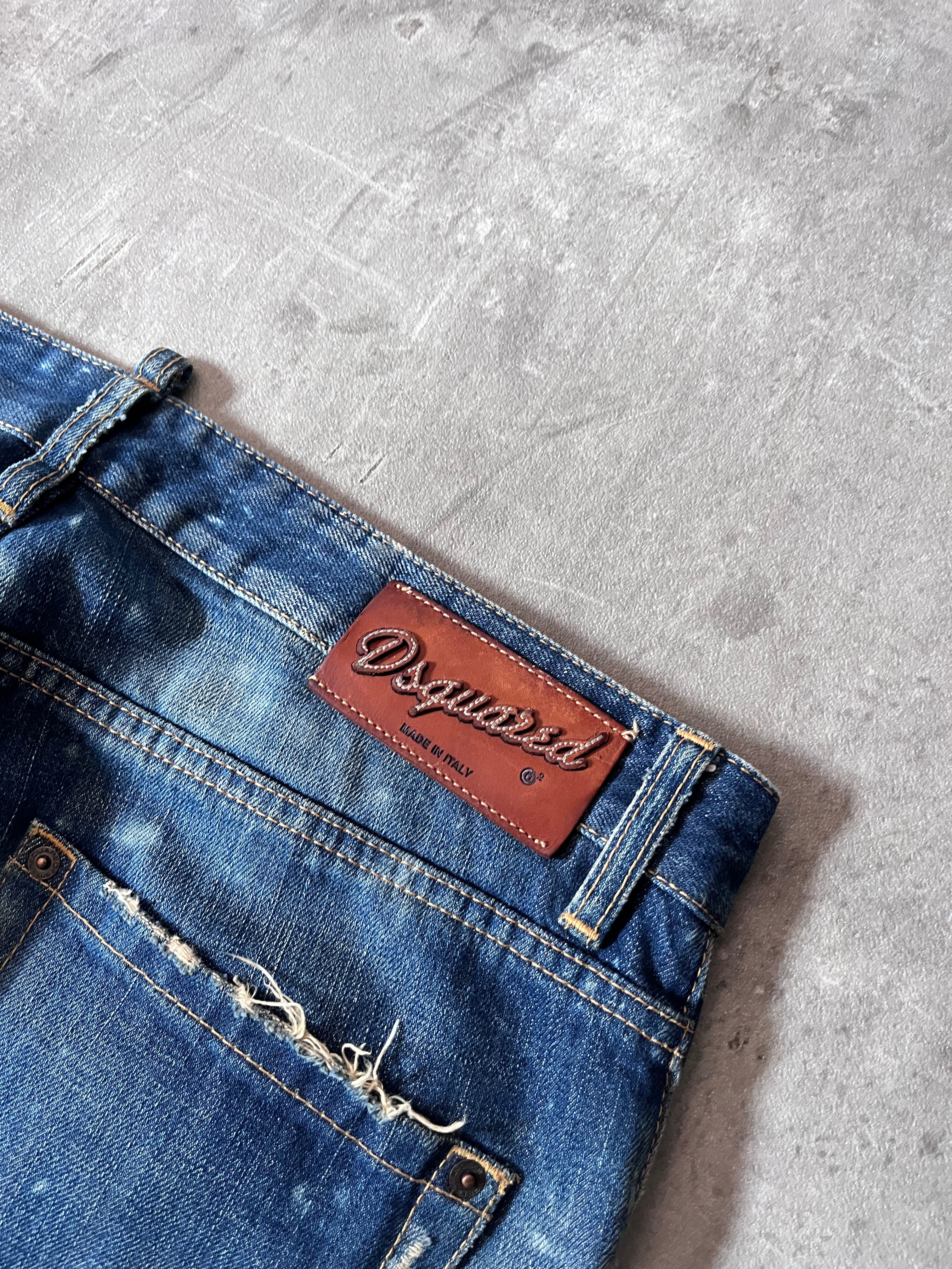 S/S 2010 Dsquared2 Distressed Jeans Pants Navy Men - 34