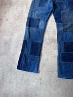 Ralph Lauren Vintage Patchwork Denim Pants Navy Men - 29