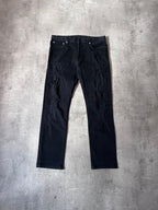 F/W 2014 Dior Homme Stitched Patchwork Jeans Pants Black Men - 32