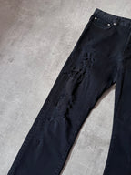 F/W 2014 Dior Homme Stitched Patchwork Jeans Pants Black Men - 32