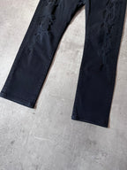 F/W 2014 Dior Homme Stitched Patchwork Jeans Pants Black Men - 32