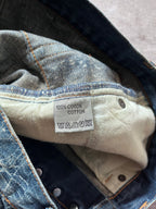 S/S 2007 Dior Homme by Hedi Slimane Spider Web Jeans Pants Blue Men - 30