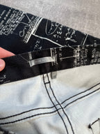 Dior "Notebook Doodle" Print Jeans Pants Black Men - 30