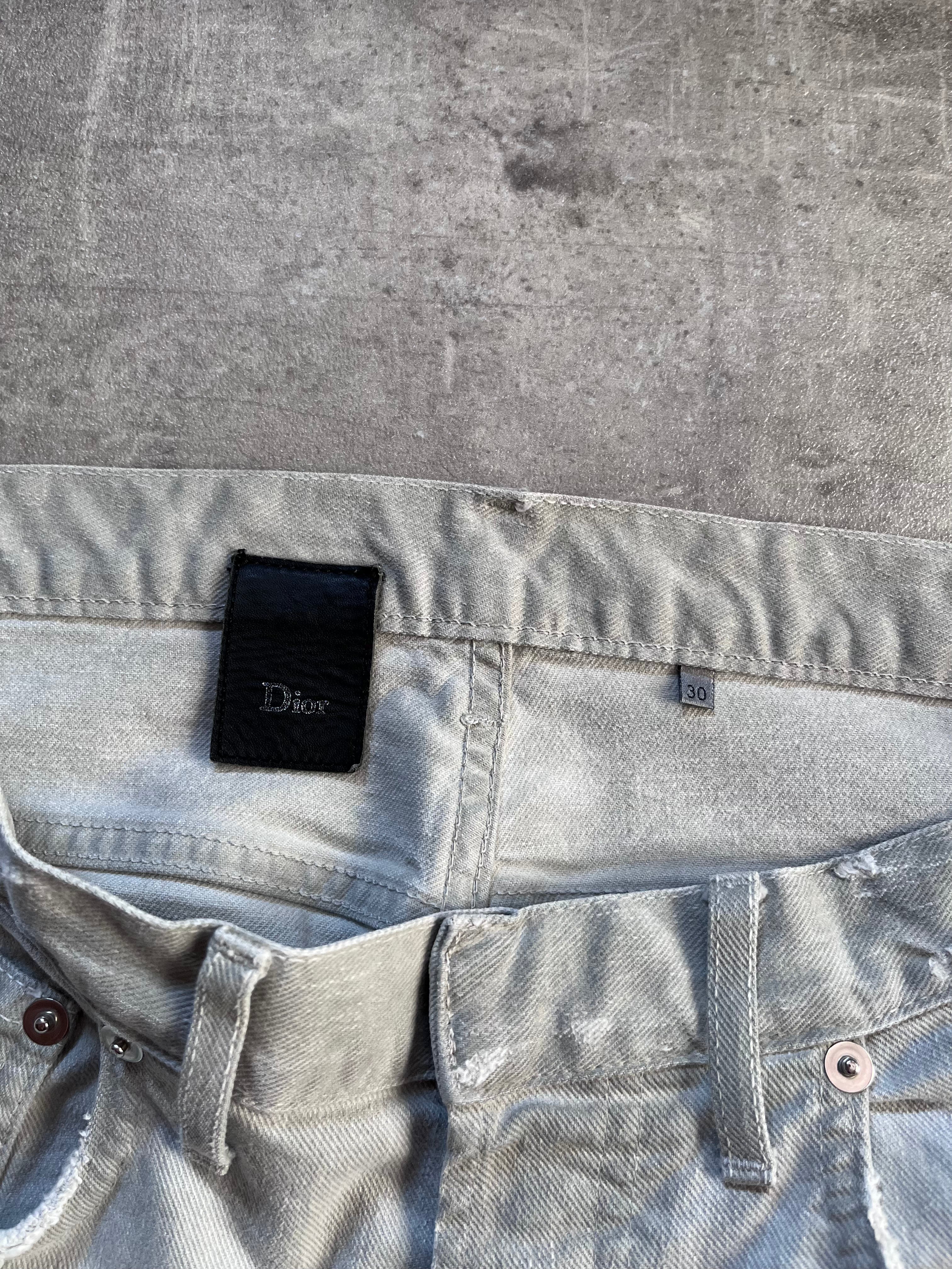 2000s Dior by Hedi Slimane Jeans Pants Grey Men - 30