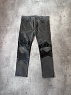 F/W 2013 Dior Homme by Kris Van Assche Black Tape Jeans Pants Grey Men - 36