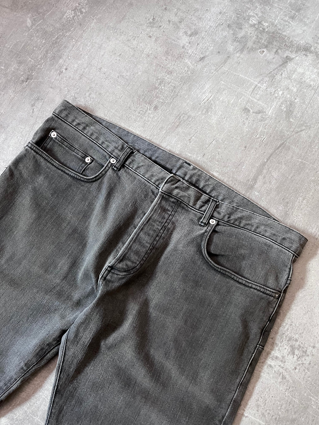 F/W 2013 Dior Homme by Kris Van Assche Black Tape Jeans Pants Grey Men - 36