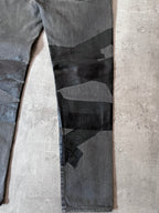 F/W 2013 Dior Homme by Kris Van Assche Black Tape Jeans Pants Grey Men - 36