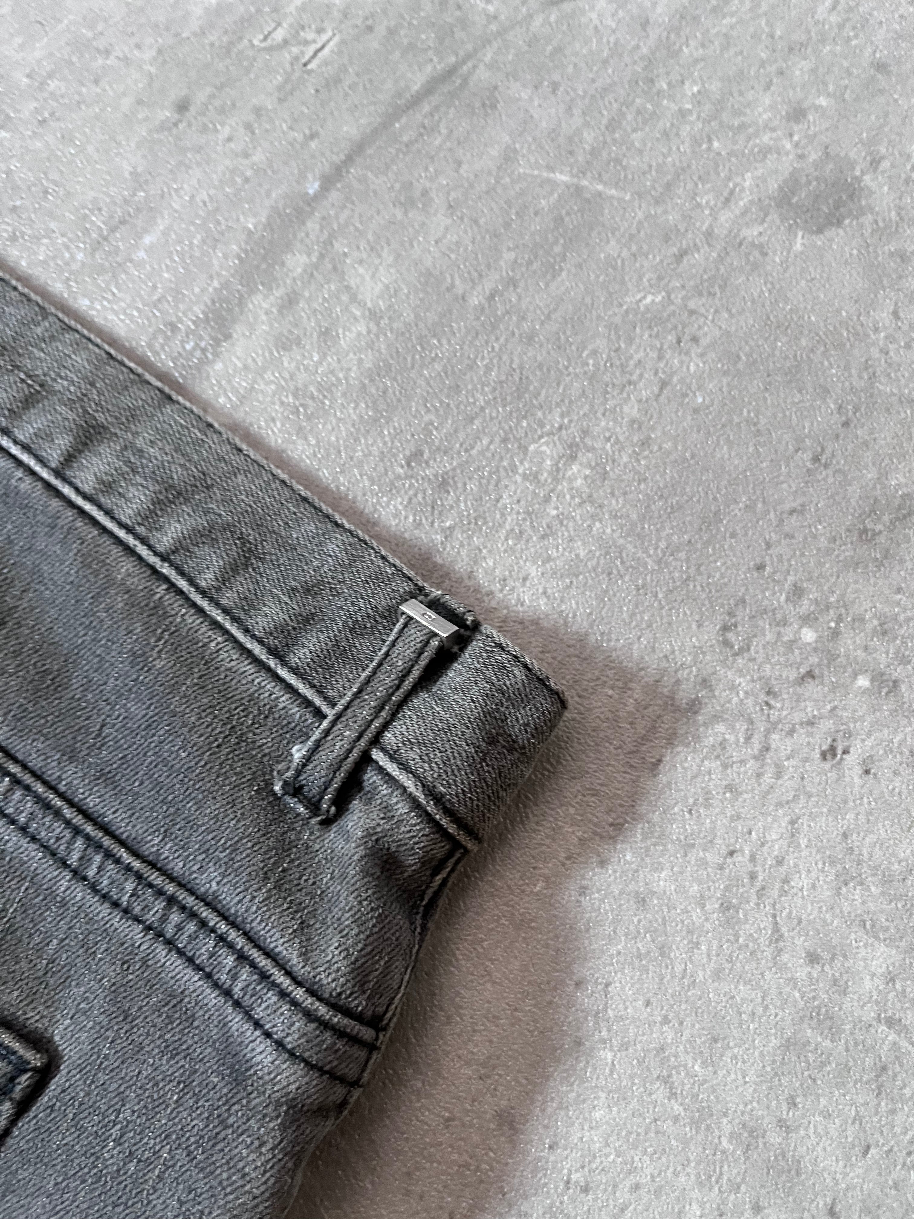 F/W 2013 Dior Homme by Kris Van Assche Black Tape Jeans Pants Grey Men - 36