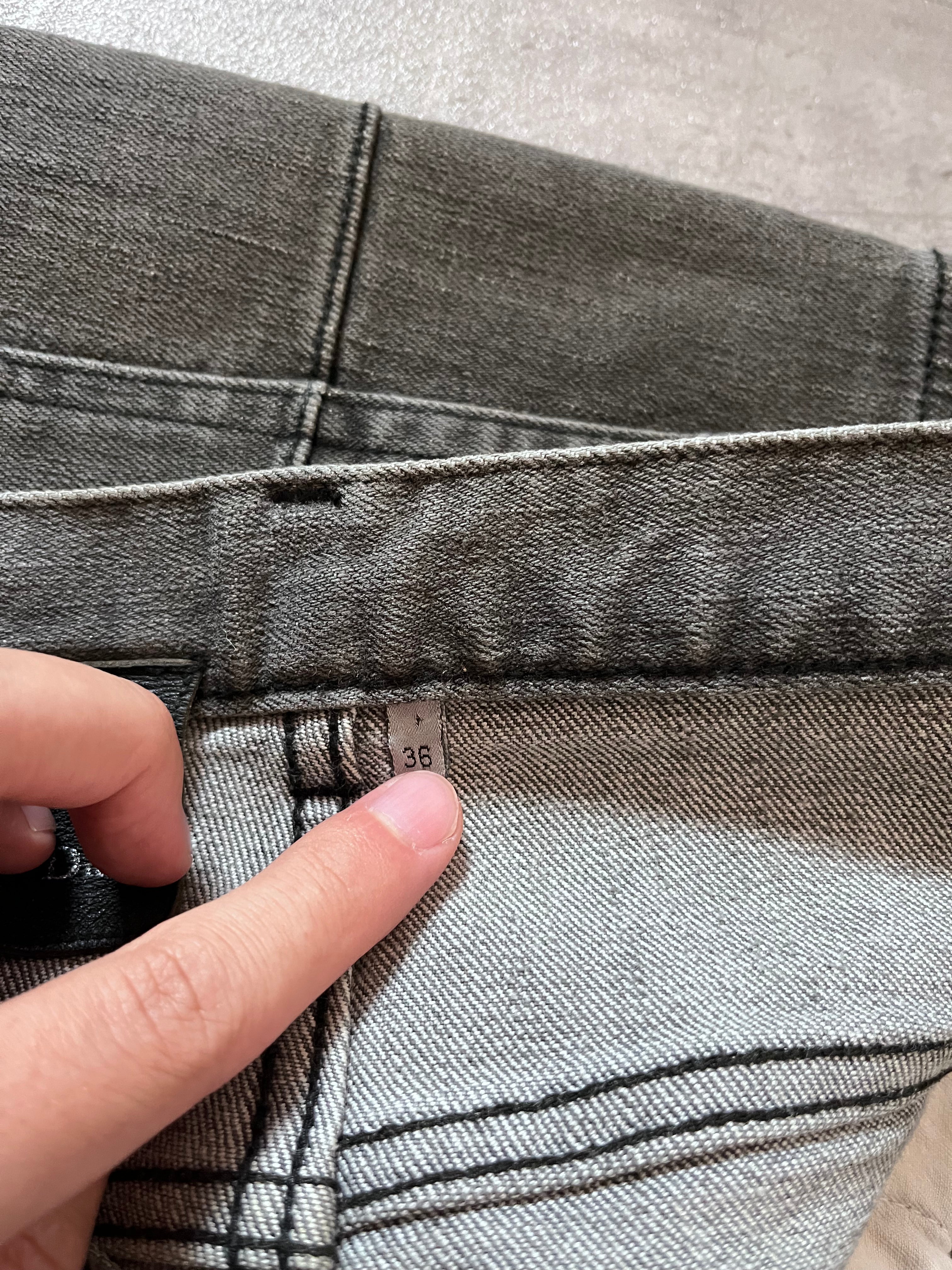 F/W 2013 Dior Homme by Kris Van Assche Black Tape Jeans Pants Grey Men - 36