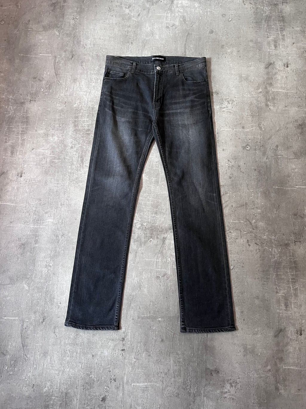 2018 Balenciaga Waxed Skinny Jeans Grey Men - 30
