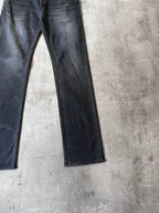 2018 Balenciaga Waxed Skinny Jeans Grey Men - 30