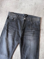2018 Balenciaga Waxed Skinny Jeans Grey Men - 30