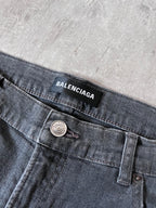 2018 Balenciaga Waxed Skinny Jeans Grey Men - 30