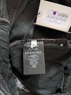 2018 Balenciaga Waxed Skinny Jeans Grey Men - 30
