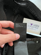 2018 Balenciaga Waxed Skinny Jeans Grey Men - 30