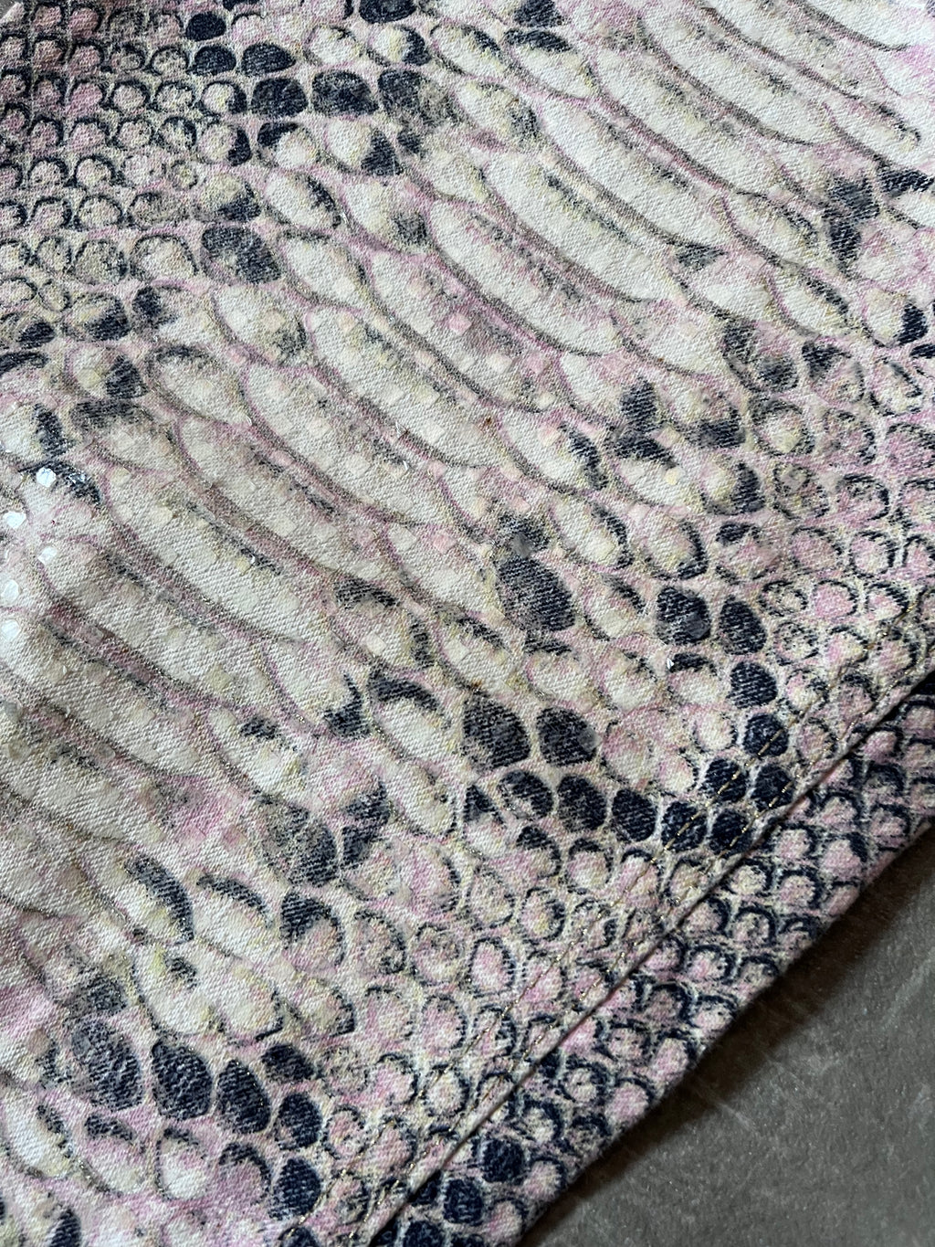A/W 2002 Roberto Cavalli Python Effect Print Pants Beige Men - M
