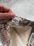 A/W 2002 Roberto Cavalli Python Effect Print Pants Beige Men - M