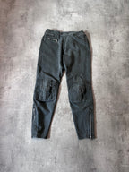 F/W 2014 Dries Van Noten Moto Biker Pants Green Men - 32