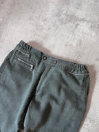 F/W 2014 Dries Van Noten Moto Biker Pants Green Men - 32