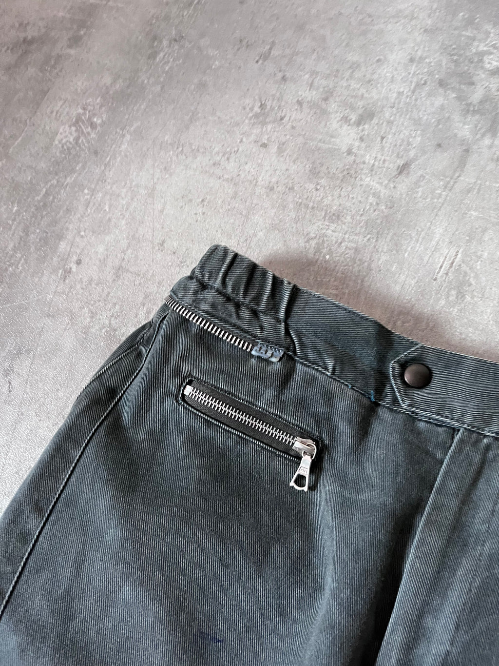F/W 2014 Dries Van Noten Moto Biker Pants Green Men - 32