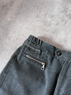 F/W 2014 Dries Van Noten Moto Biker Pants Green Men - 32