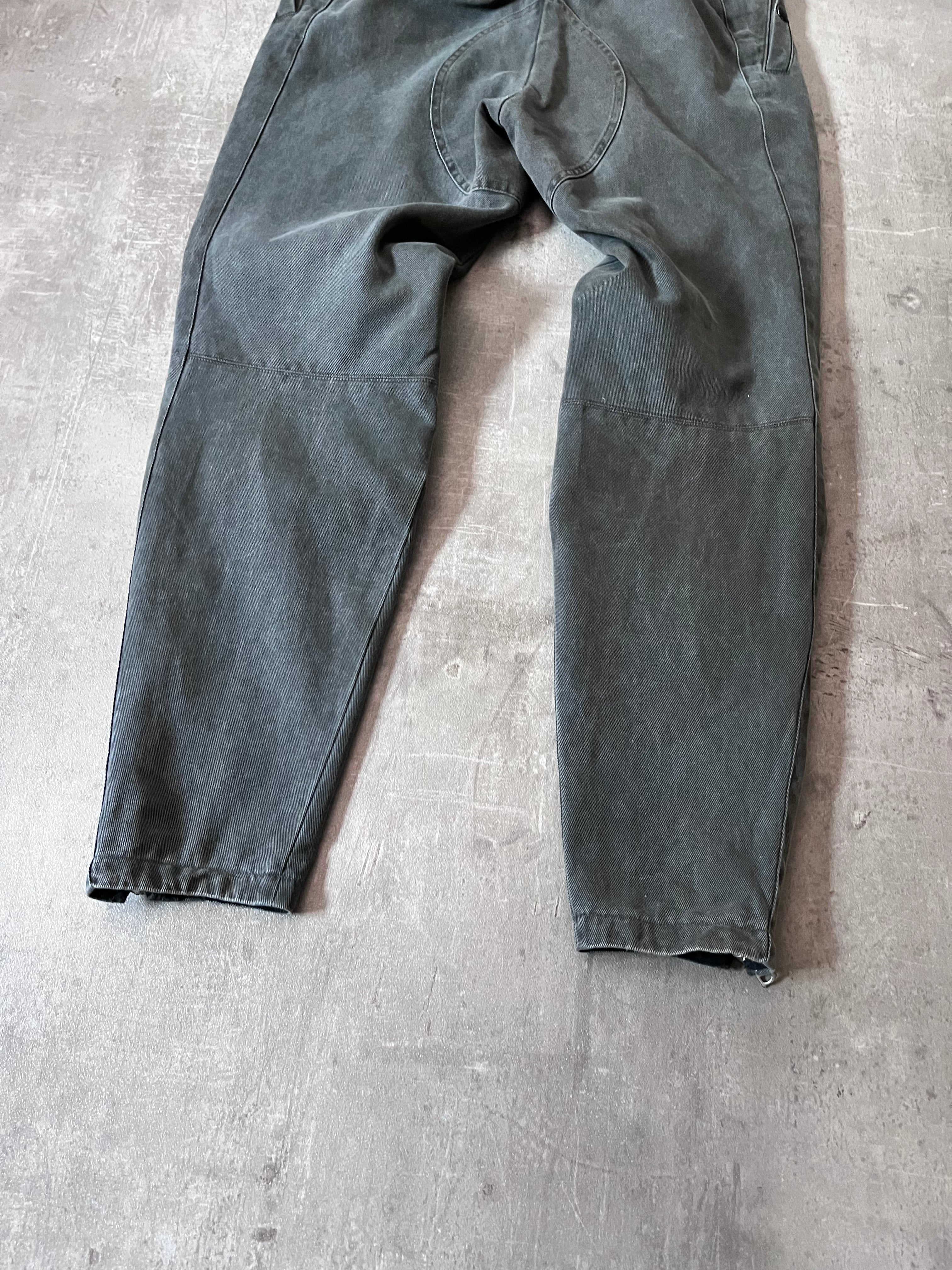 F/W 2014 Dries Van Noten Moto Biker Pants Green Men - 32