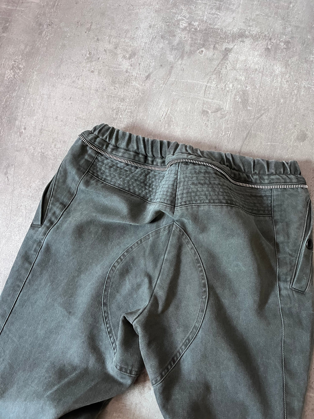 F/W 2014 Dries Van Noten Moto Biker Pants Green Men - 32