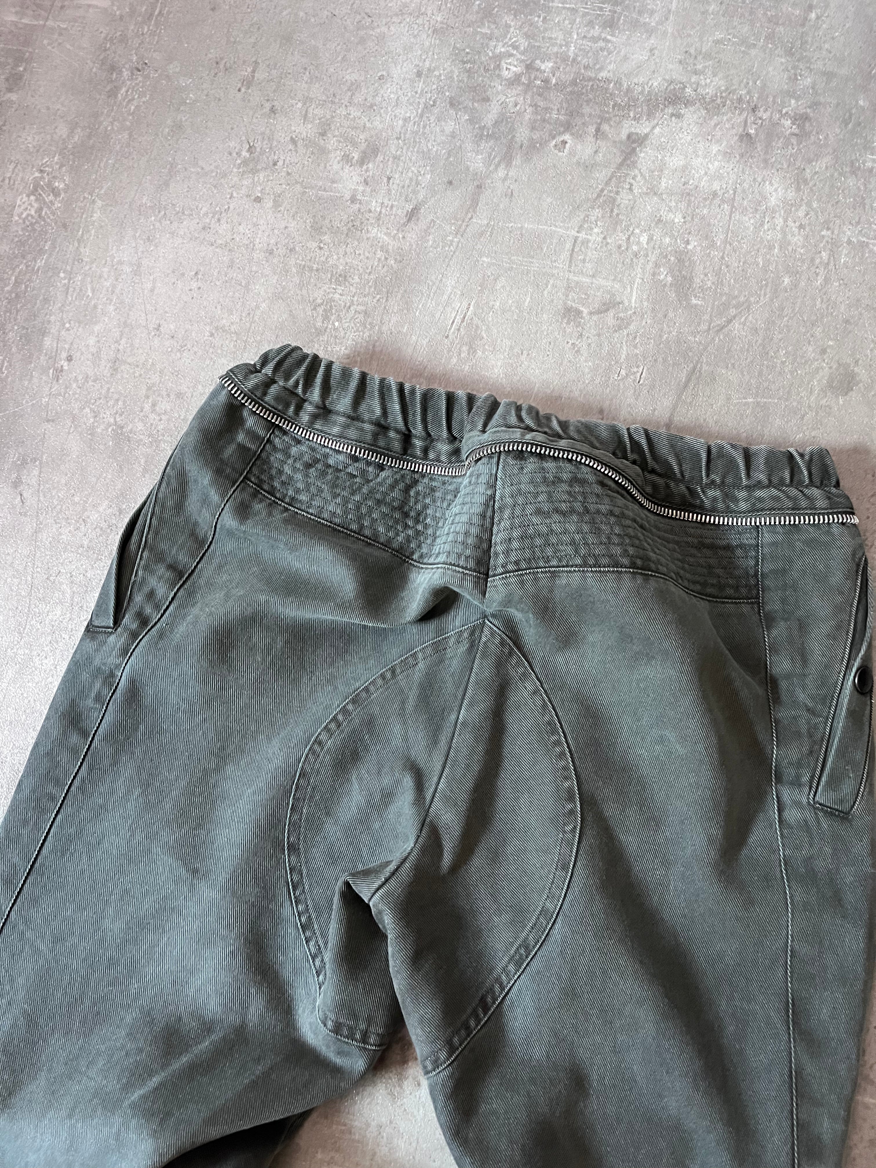 F/W 2014 Dries Van Noten Moto Biker Pants Green Men - 32