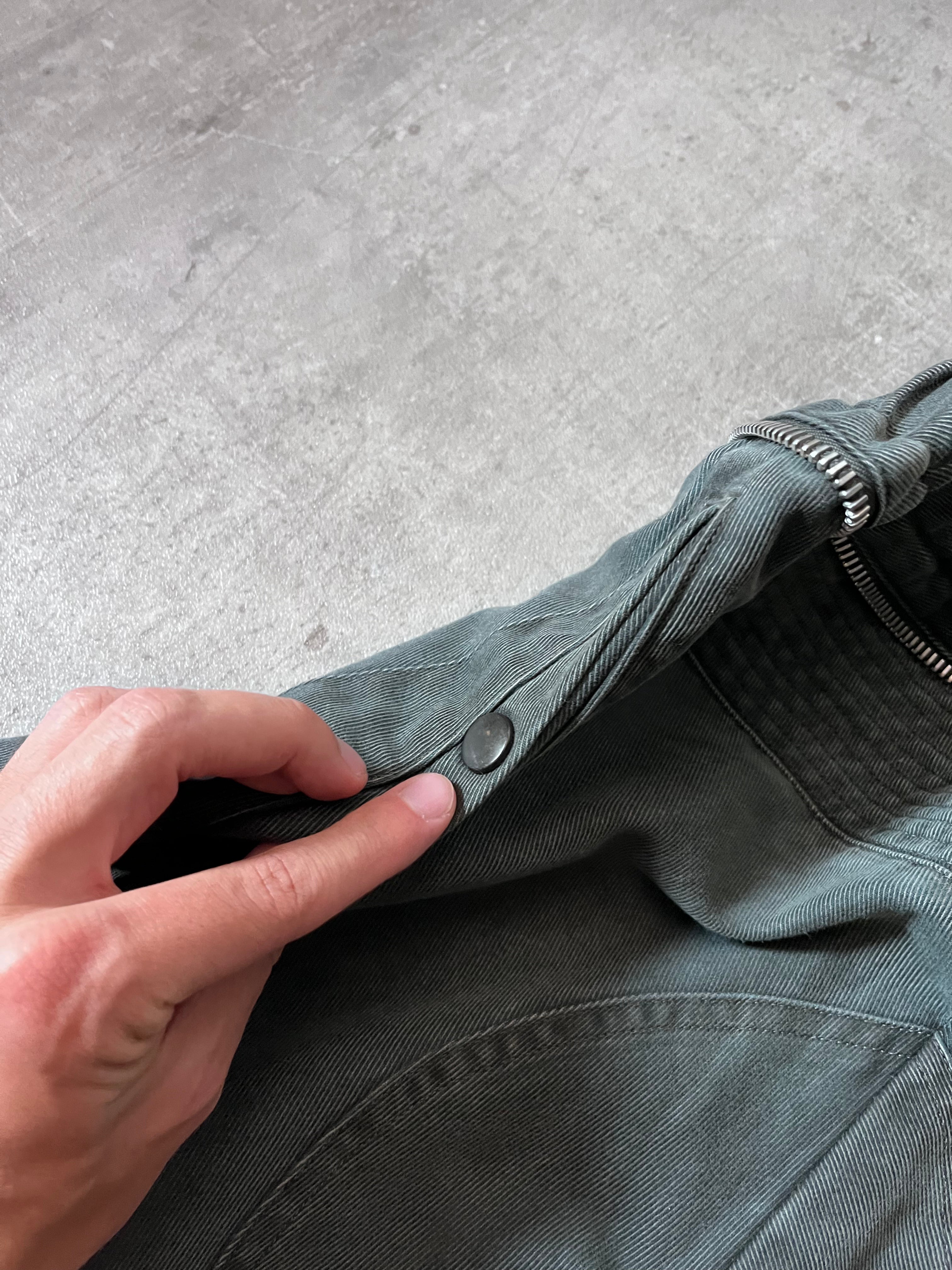F/W 2014 Dries Van Noten Moto Biker Pants Green Men - 32