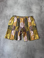 Supreme Coogi Style Shorts Green Yellow Men - L