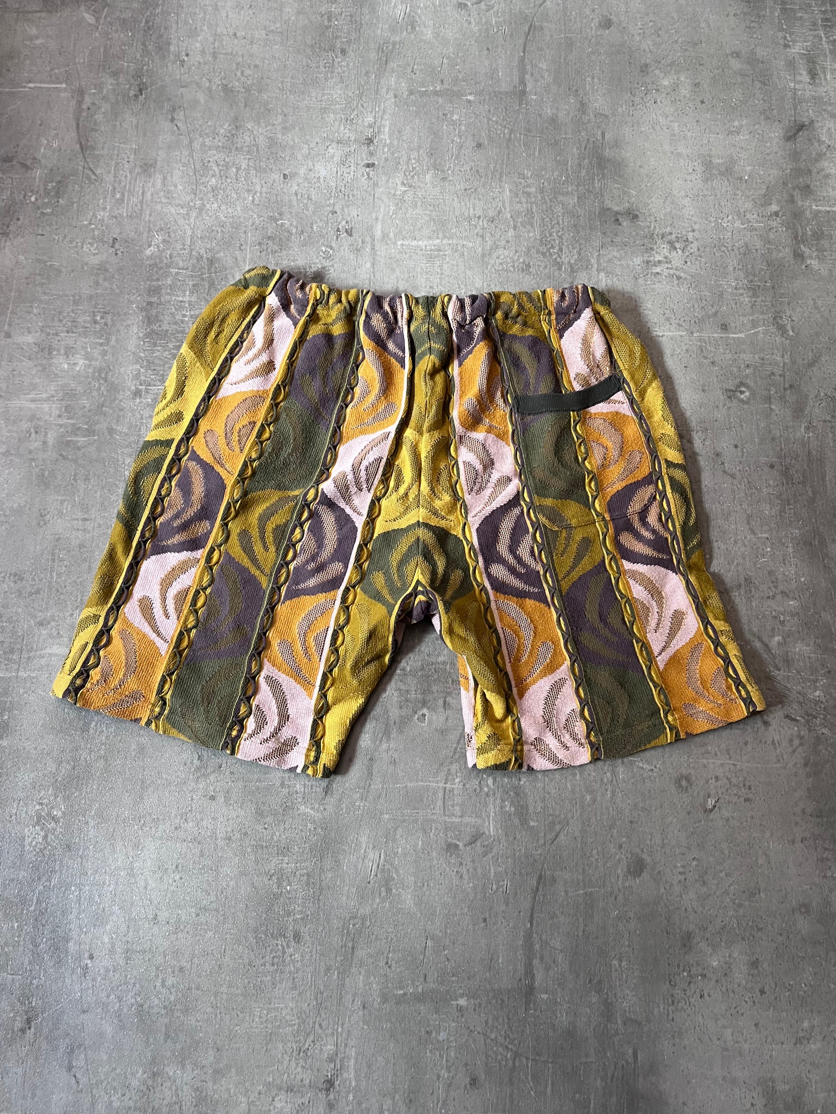 Supreme Coogi Style Shorts Green Yellow Men - L