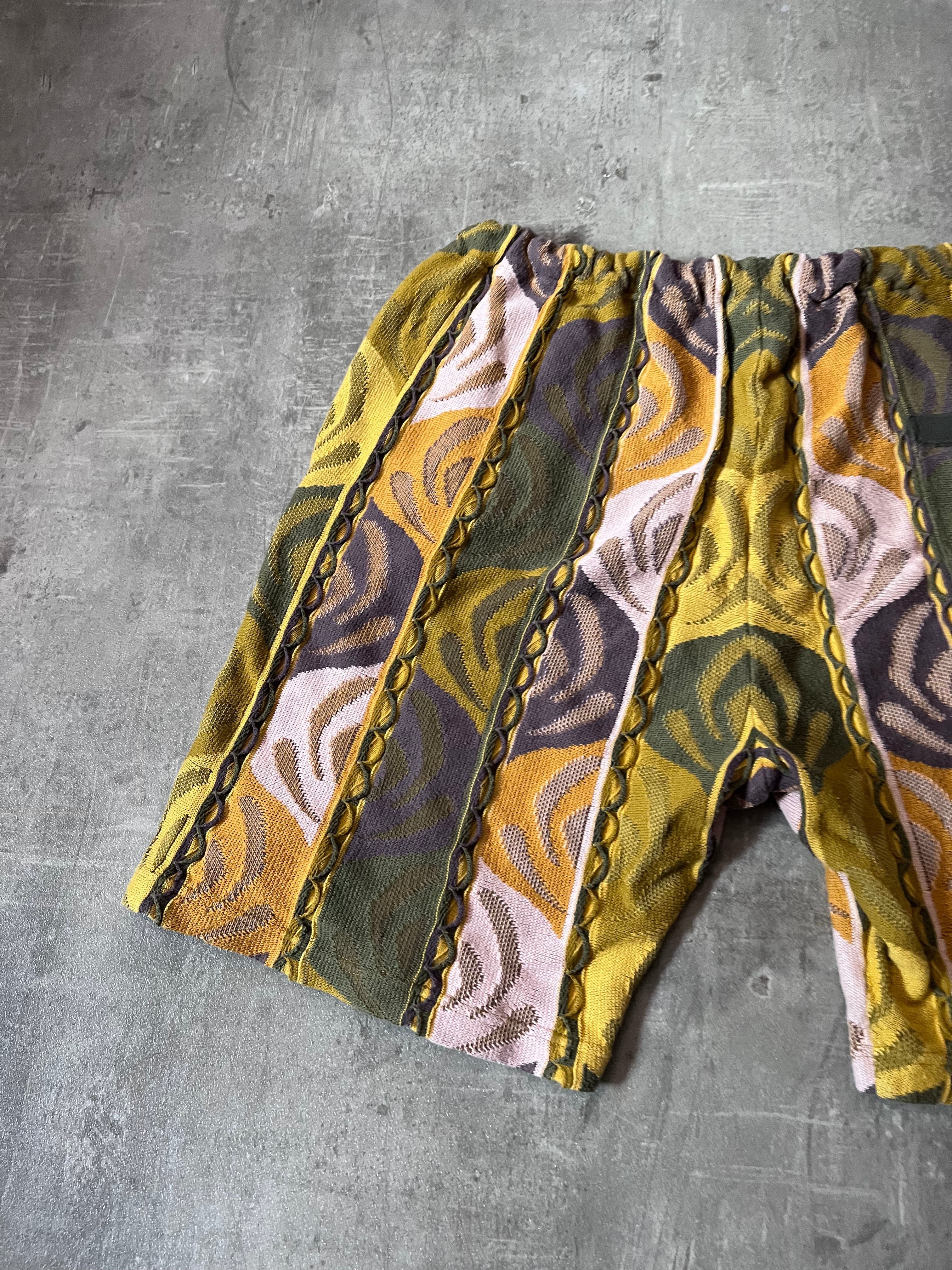 Supreme Coogi Style Shorts Green Yellow Men - L