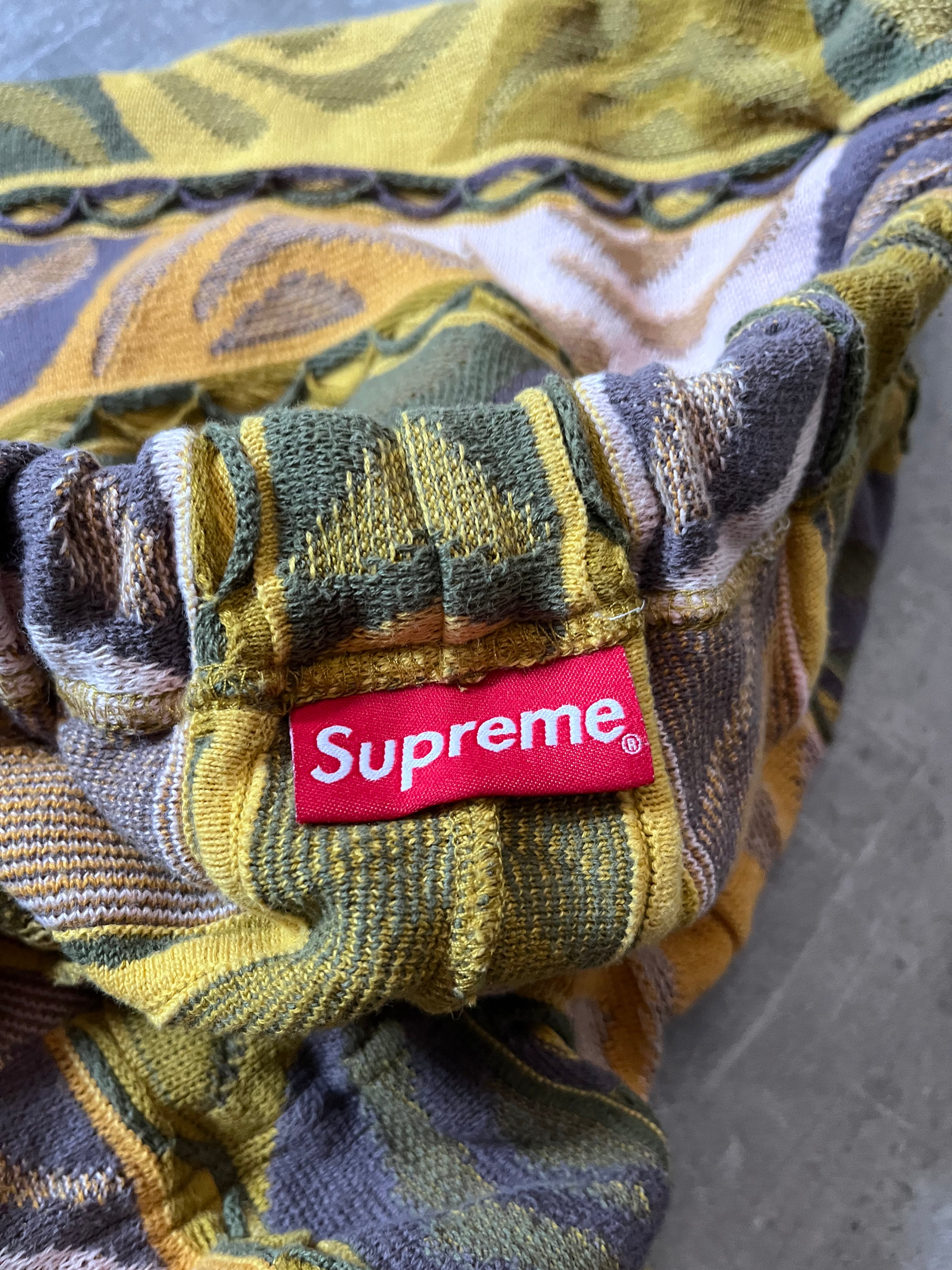 Supreme Coogi Style Shorts Green Yellow Men - L