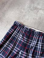 Burberrys 90s Nova Check Wool Pants Navy Men - 32