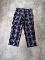 Burberrys 90s Nova Check Wool Pants Navy Men - 32