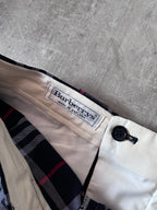 Burberrys 90s Nova Check Wool Pants Navy Men - 32