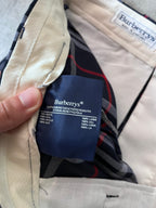 Burberrys 90s Nova Check Wool Pants Navy Men - 32