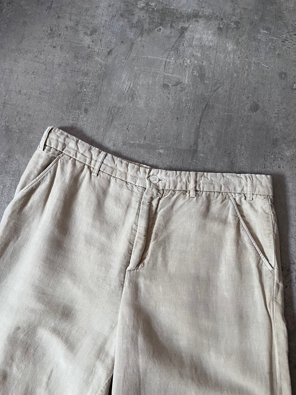 Our Legacy Linen Wide Leg Pants Beige Men - 34