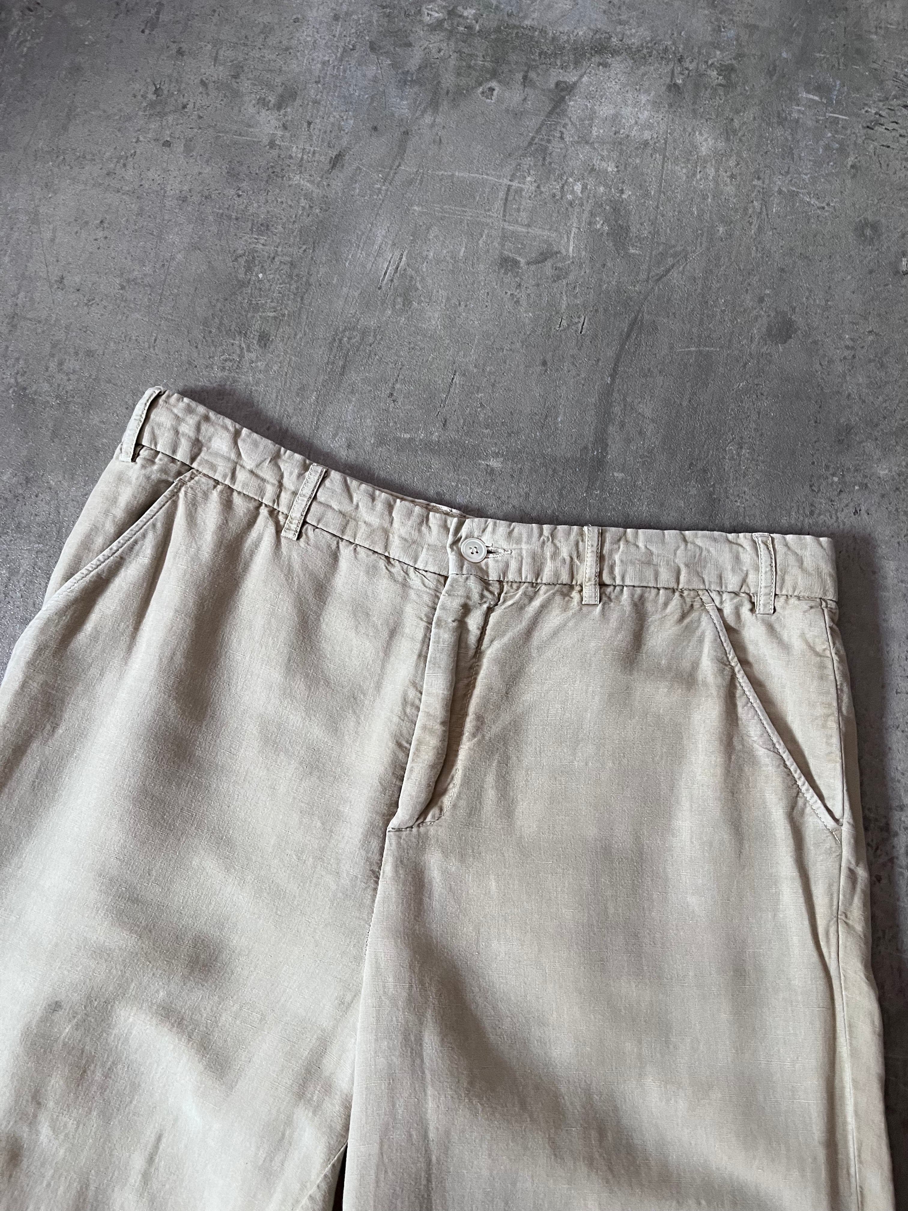 Our Legacy Linen Wide Leg Pants Beige Men - 34